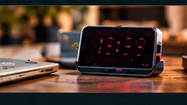 Desk clock displaying 16:58